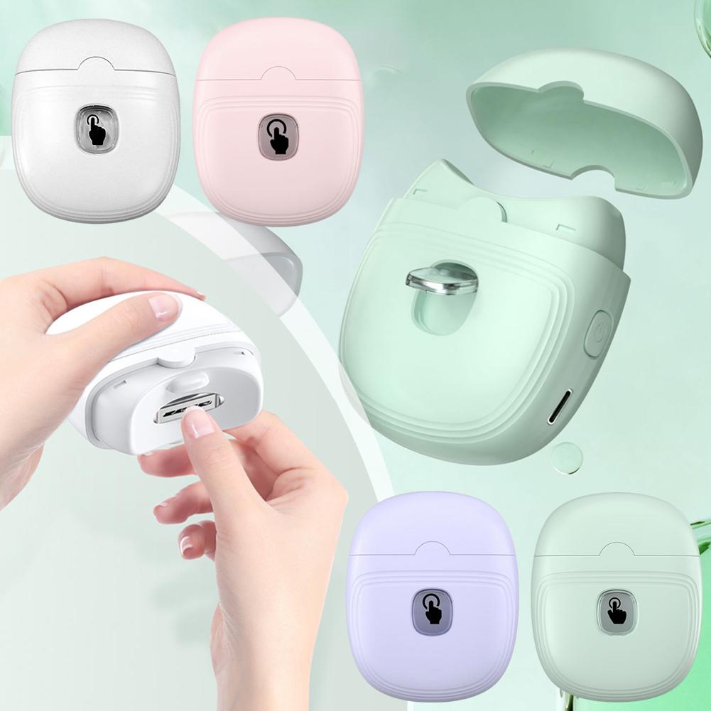 thumbnail image 2 of Wartleves Amoladora de uñas eléctrica con iluminación auxiliar automática para niños, miniherramientas de manicura portátiles P1Y3 y adultos, 2 of 7