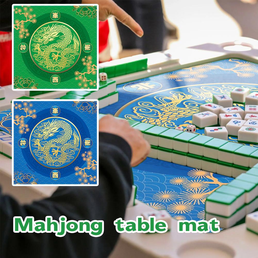 thumbnail image 2 of Ruifaya Alfombrilla de Mahjong antideslizante con reducción de ruido para mesa de juego de mesa, 2 of 7