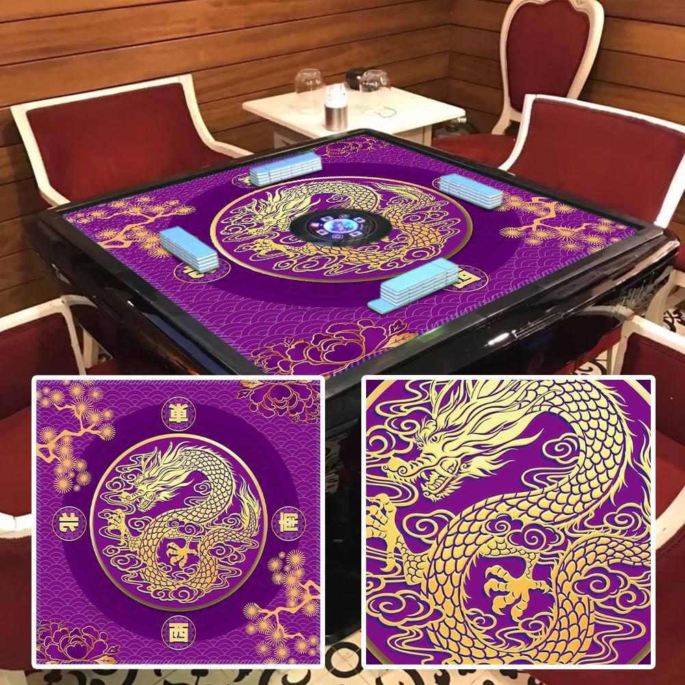 thumbnail image 4 of Ruifaya Alfombrilla de Mahjong antideslizante con reducción de ruido para mesa de juego de mesa, 4 of 7