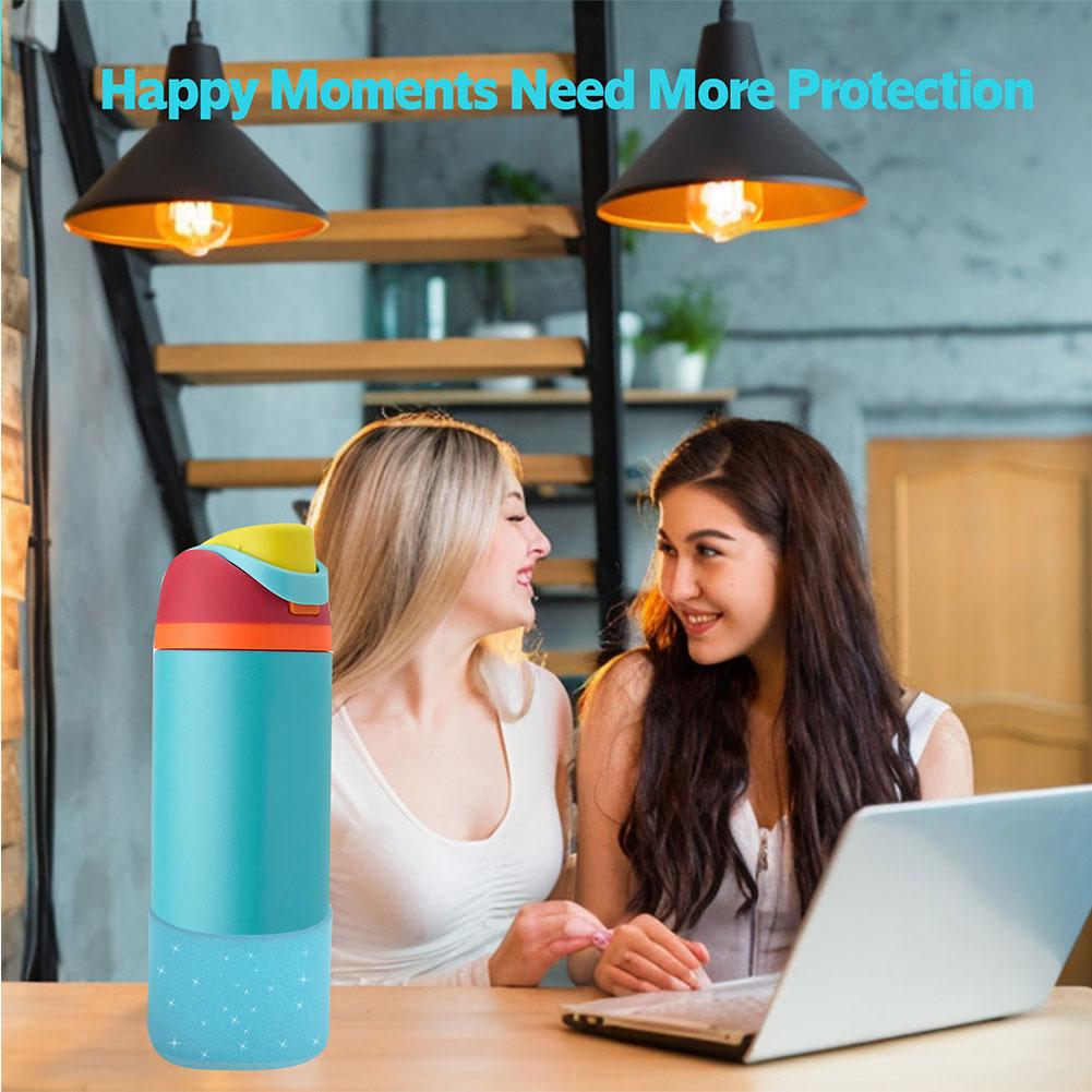 thumbnail image 3 of Wartleves Funda protectora de silicona para botella de agua Owala de 24 oz y 32 oz, funda protectora antideslizante, protector de parachoques inferior para botellas de agua FreeSip, Twist y Flip, 3 of 7