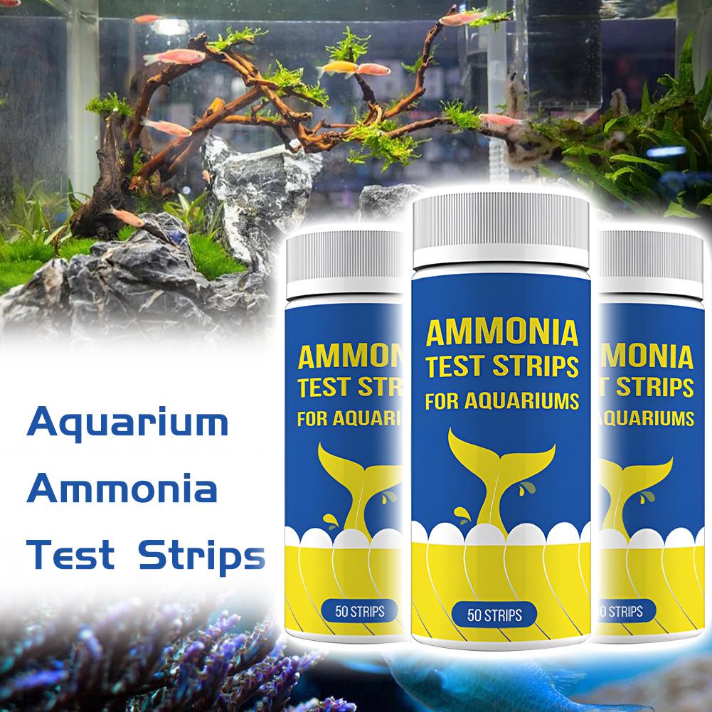 thumbnail image 4 of Ruifaya Tiras reactivas rápidas de nitrógeno amoniacal para la calidad del agua Bienestar del acuario D2P1, 4 of 7