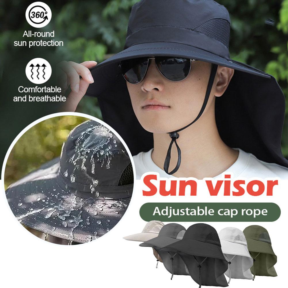 thumbnail image 4 of SGACAI Sombrero de ala ancha para el sol, protección UV, gorra tipo pescador, senderismo, pesca, safari, 4 of 7