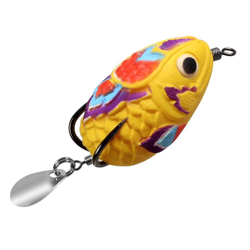 thumbnail image 4 of Ruifaya Señuelos de pesca de rana de 4,5 cm, cebo de silicona, cebo de rana de plástico blando para agua, cebos de rana, 4 of 7