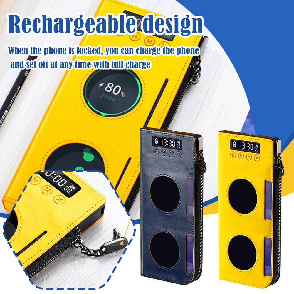 thumbnail image 4 of Wartleves Caja de seguridad para teléfono móvil con temporizador, caja de seguridad para teléfono móvil, ayuda al aprendizajeÐσ, 4 of 7