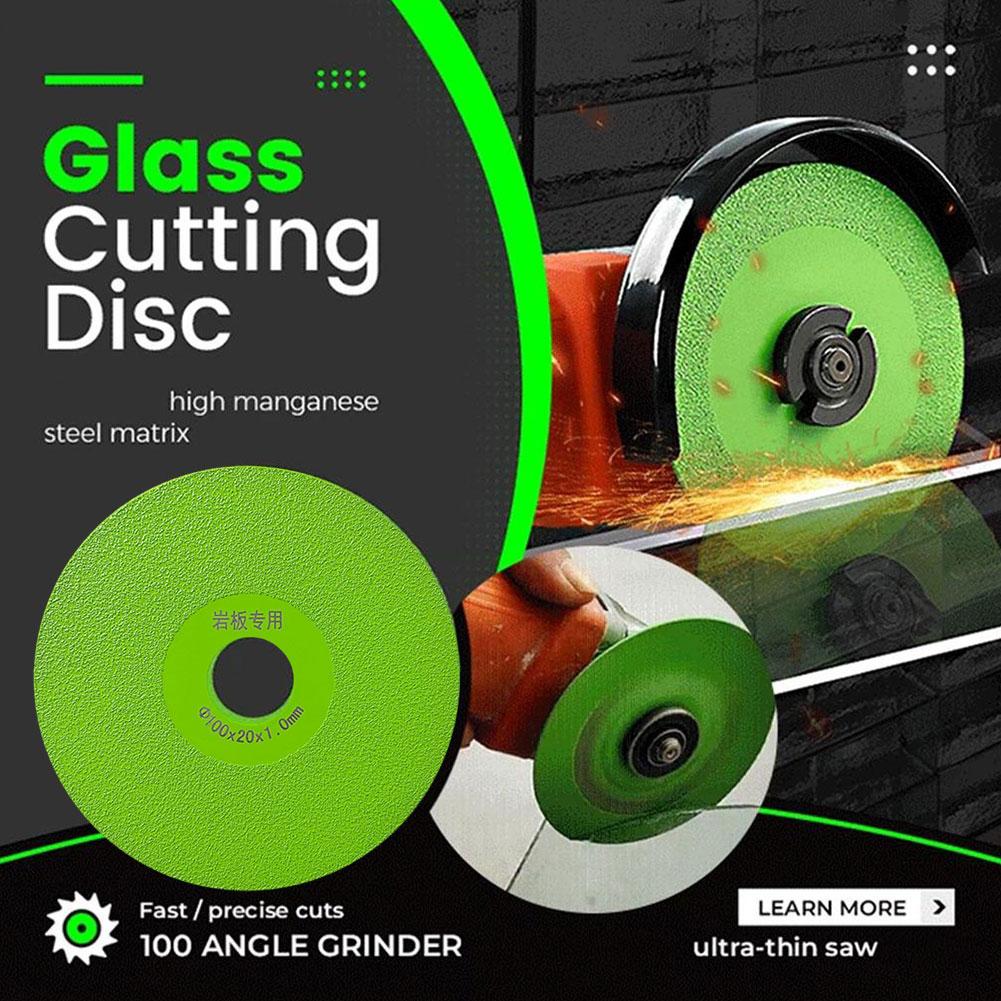 thumbnail image 4 of Wartleves Disco de corte de vidrio para amoladora angular, disco de corte de diamante para cerámica y vidrio, hoja de sierra ultrafina para amoladora angular, para cortar y pulir vidrio, jade, cristal, 4 of 7