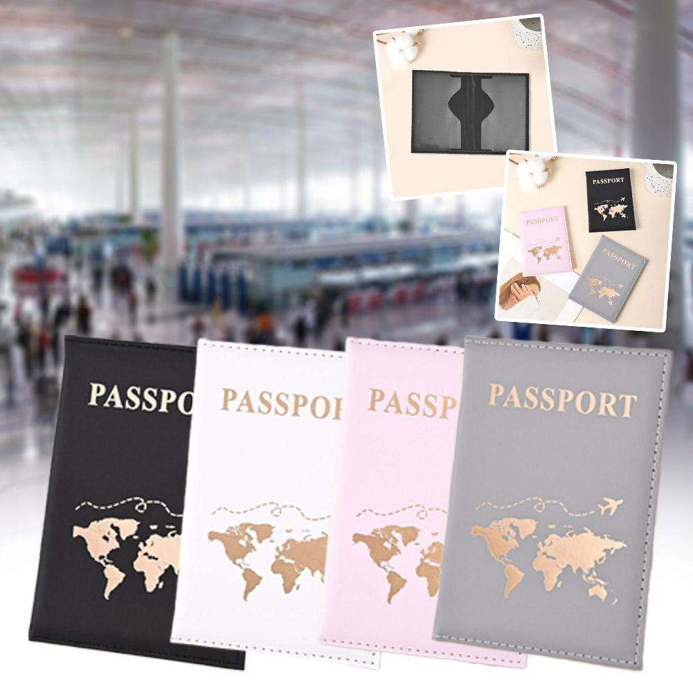thumbnail image 2 of Ruifaya Funda de pasaporte unisex de piel sintética para viajes, nueva T3, 2 of 7