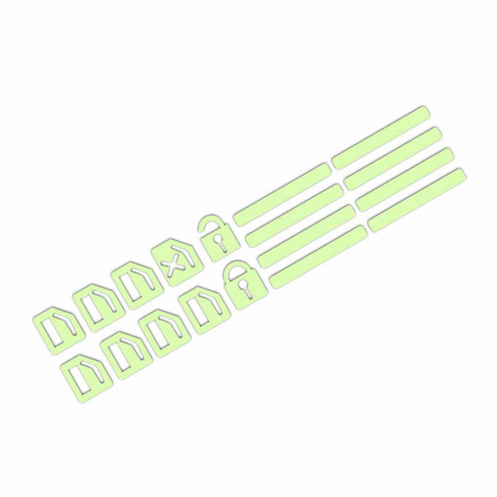 thumbnail image 5 of Wartleves Paquete de 3 pegatinas luminosas para botones de ventanilla de coche, pegatinas luminosas para interruptor de control de puerta exterior de coche, pegatinas luminosas de seguridad nocturna p, 5 of 7