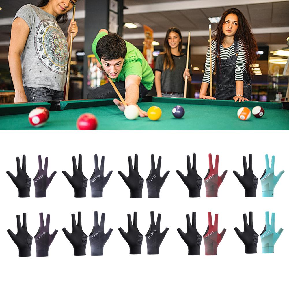 thumbnail image 2 of Ruifaya Guantes de billar de 3 dedos, antideslizantes, suaves y transpirables, D3P7 9CS8, 2 of 7
