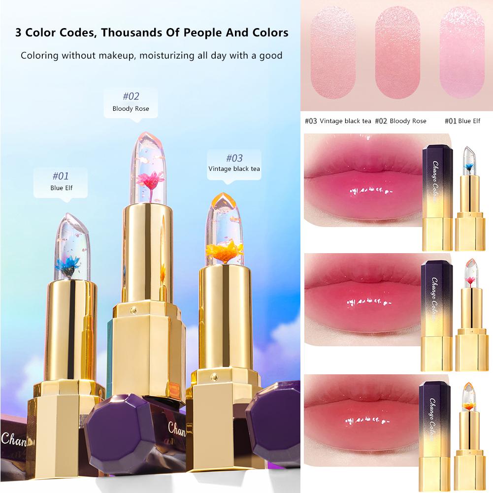 thumbnail image 2 of Ruifaya Bálsamo labial hidratante de larga duración que cambia de color y temperatura Nuevo I0, 2 of 7