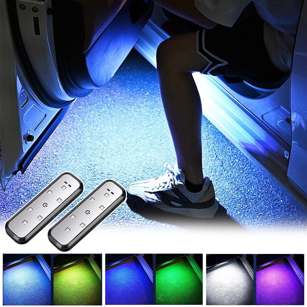 thumbnail image 2 of SGACAI Luz de puerta de coche LED magnética Lámpara de bienvenida para puerta de coche Luz de advertencia de inducción USB, 2 of 7