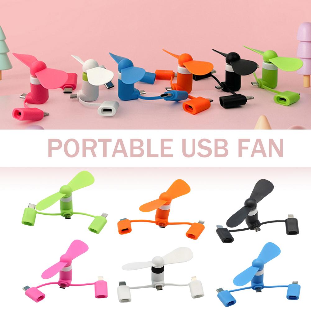 thumbnail image 2 of Ruifaya Ventilador USB portátil para teléfono móvil, enfriador, refrigeración para micro USB tipo C ∫г, 2 of 7