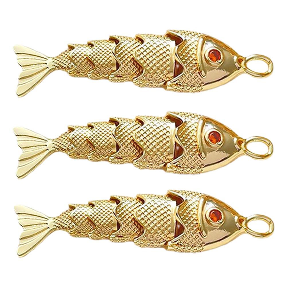 thumbnail image 5 of SGACAI Colgante con dije de pez dorado RJSQAQE, colgante chapado en oro con forma de pez dorado, animal marino, colgante pavé de océano para hacer pulseras, collares, pendientes y joyas, 5 of 7