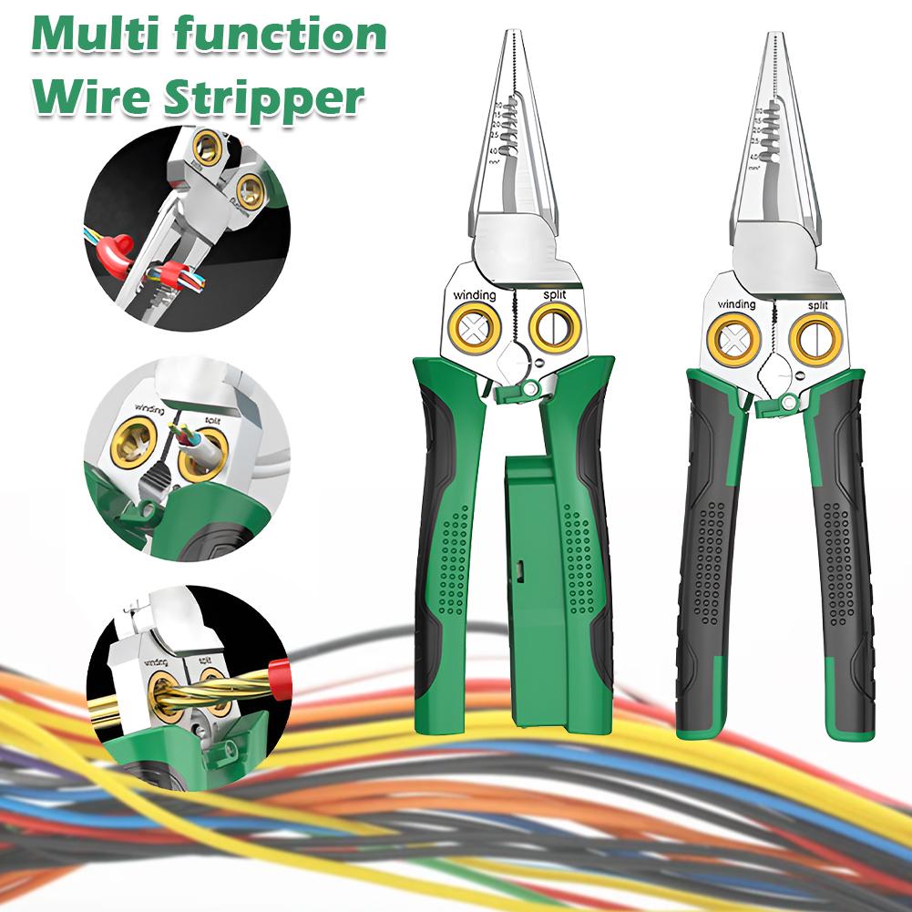 thumbnail image 4 of Wartleves Alicates pelacables multifunción súper fáciles de usar, herramienta pelacables 2024, herramienta de engarce, cortador de cables de electricista, herramientas manuales de bobinado de cables d, 4 of 7
