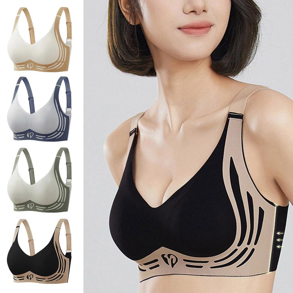 thumbnail image 2 of Wartleves Sujetador push-up sin aros Super Gather para mujer, cómodo y con realce, nuevo, 2 of 7