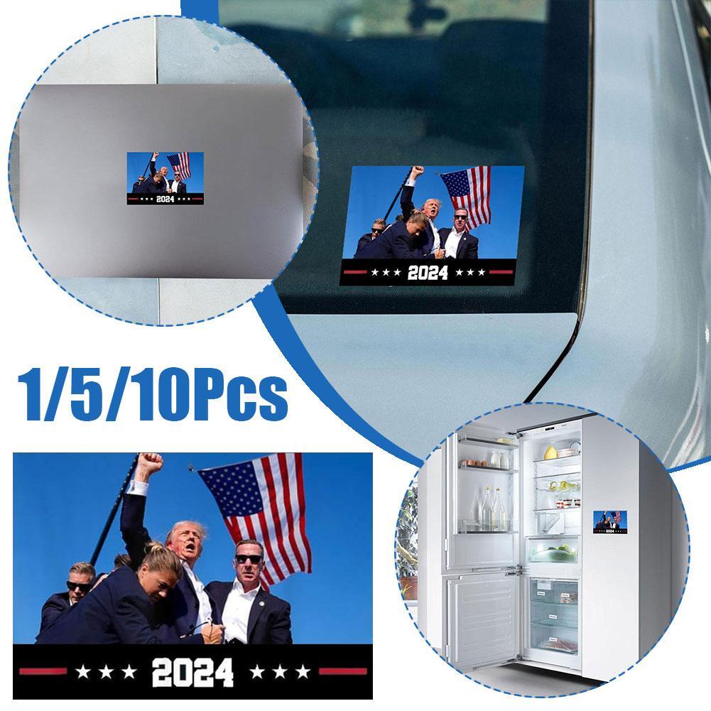 thumbnail image 2 of SGACAI PEGATINA PARA PARACHOQUES 2024 tiroteo SALVEMOS AMÉRICA, patriota R9P0 EE. UU. Pegatina MAGA, 2 of 7