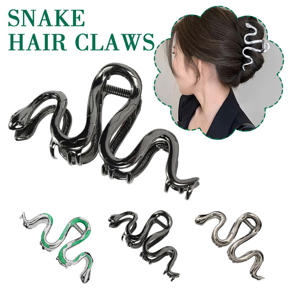 thumbnail image 4 of SGACAI Metall Schlange Haar Clip Klaue Haar Zubehör Schlange Form Hai Clip Mode Hot N2, 4 of 7