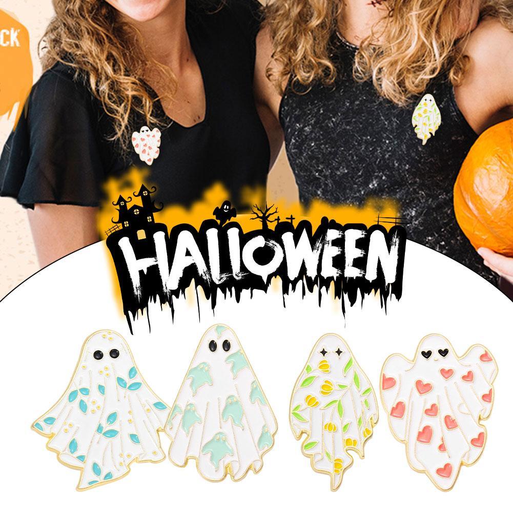thumbnail image 4 of SGACAI Modo Halloween Geist Brosche Pin Kragen Abzeichen Cartoon Ramillete Bro Fast, 4 of 7