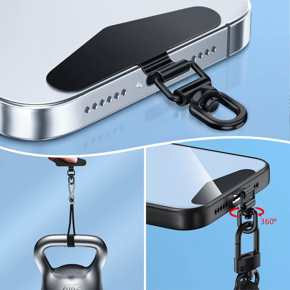 thumbnail image 2 of Ruifaya Funda para teléfono giratoria de 360° con correa para colgar y cuerda fija para junta de teléfono móvil, 2 of 7