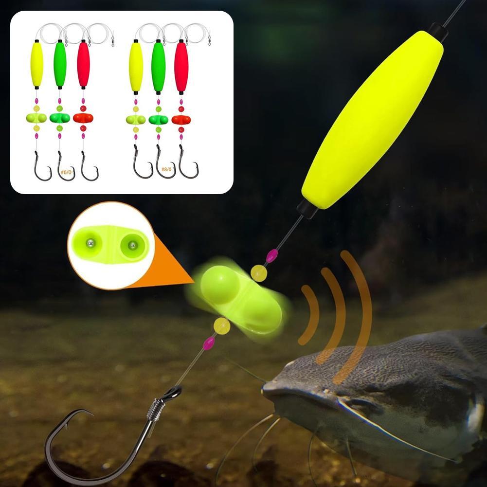 thumbnail image 3 of Ruifaya Aparejos para bagres Aparejos flotantes para bagres 3 piezas Aparejos para bagres Lote de herramientas de pesca U5, 3 of 7