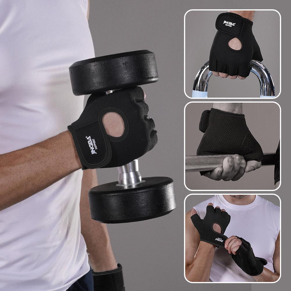 thumbnail image 2 of Ruifaya Guantes de medio dedo para fitness y deportes al aire libre de silicona M/XL transpirables, 2 of 7