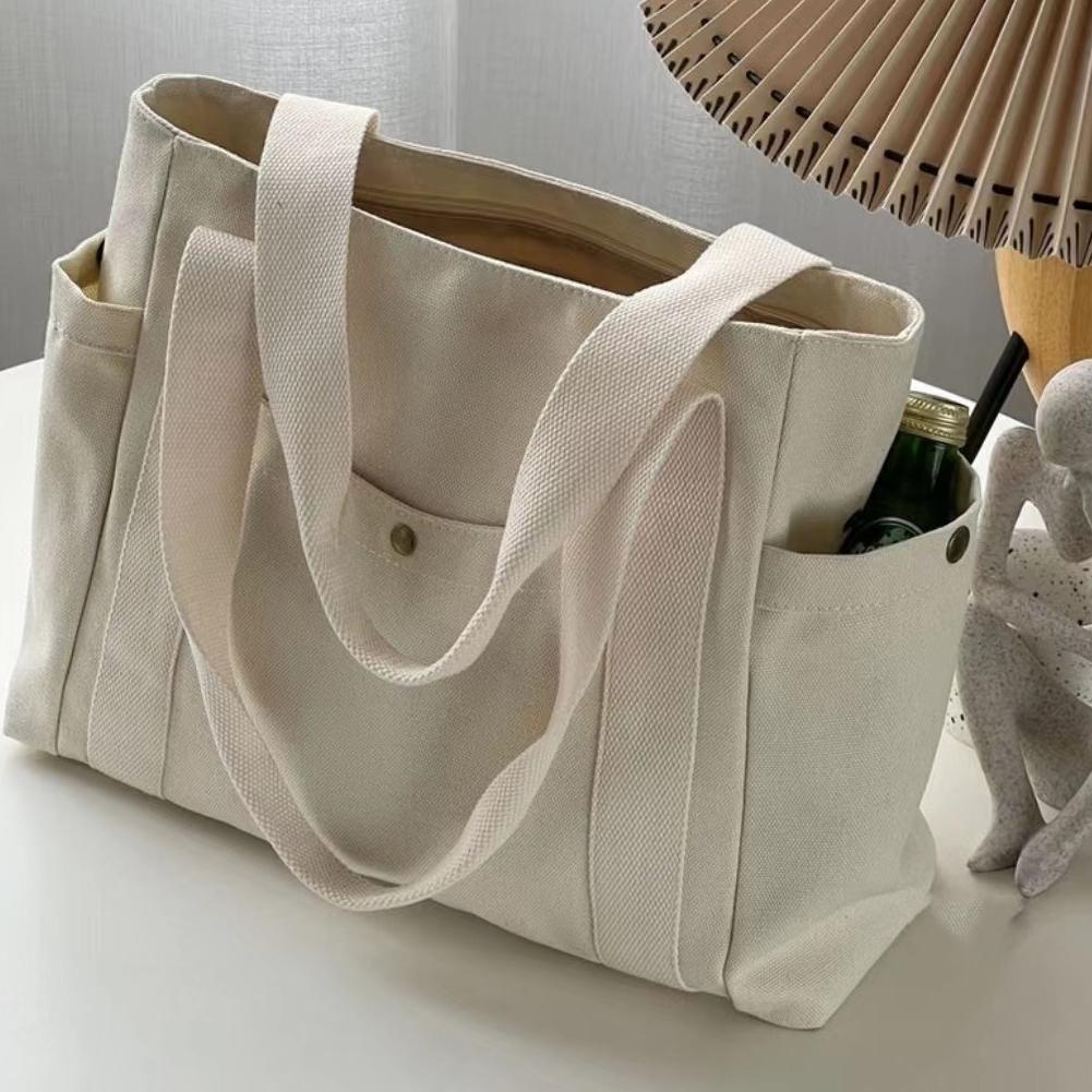 thumbnail image 5 of SGACAI Bolso de lona, bolso de mujer, bolso de hombro, bolso de estudiante universitario, W1B7 grande, 5 of 7