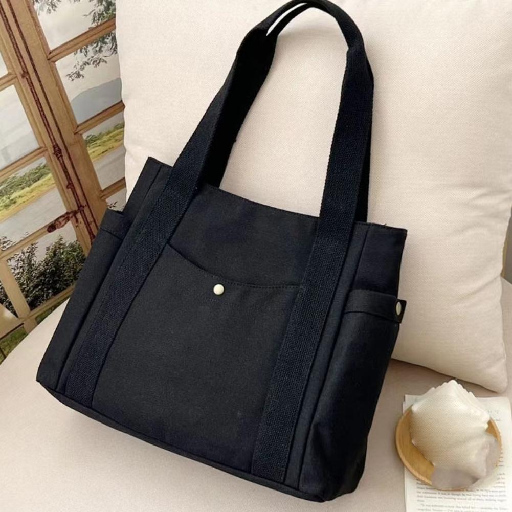 thumbnail image 4 of SGACAI Bolso de lona, bolso de mujer, bolso de hombro, bolso de estudiante universitario, W1B7 grande, 4 of 7