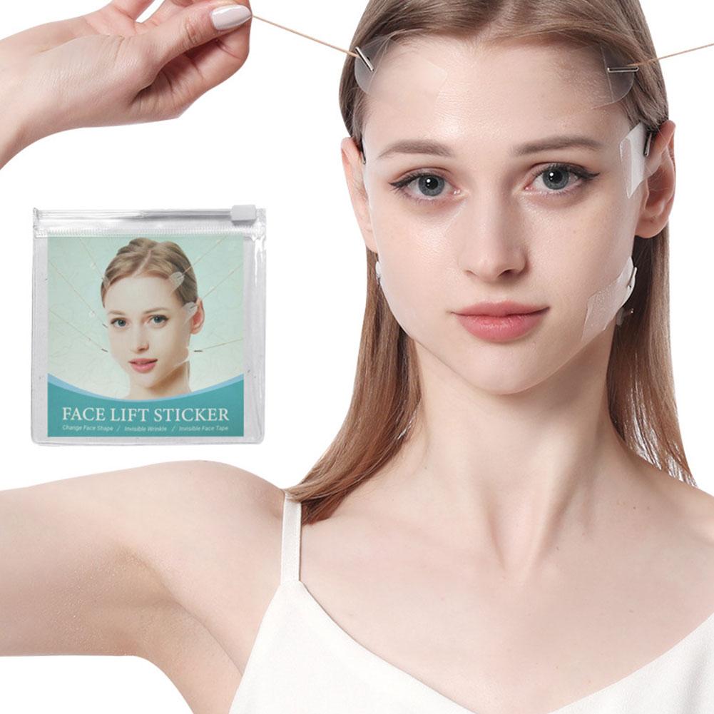 thumbnail image 3 of Ruifaya Kit de bandas de parches invisibles en forma de V para lifting facial con cordón para arrugas C7, 3 of 7