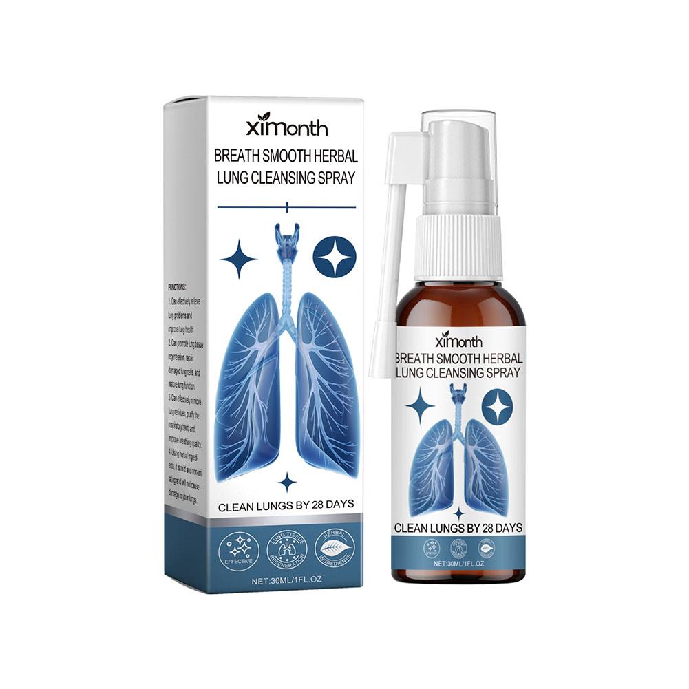 Breath Smooth Herbal Lung Cleansing Spray Relieve Lung Discomfort