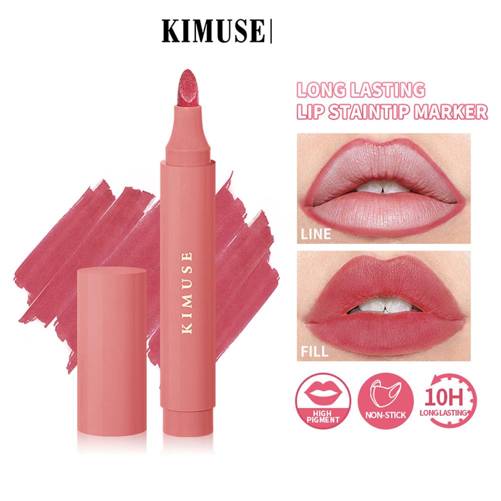 thumbnail image 3 of Ruifaya Lápiz delineador de labios de larga duración con punta de tinte labial mate W1B7 9 Lipglaze, 3 of 7