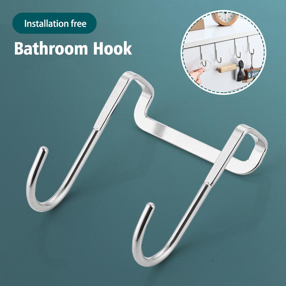 thumbnail image 4 of Ruifaya Edelstahl über Tür Haken Reversible Kleidung Racks Mäntel Schublade Lote A6, 4 of 7