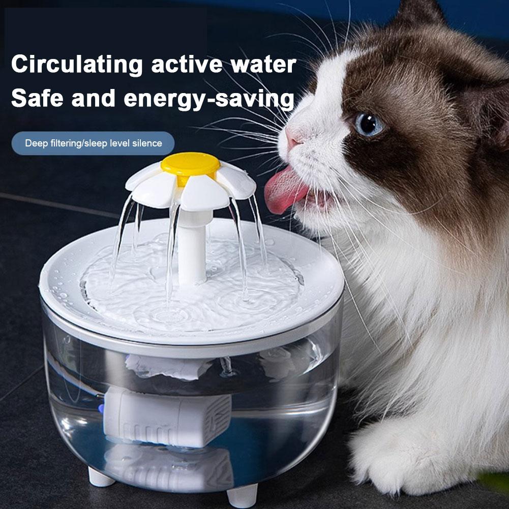 thumbnail image 3 of SGACAI Fuente de agua para gatos, 1,5 l, fuente de agua para mascotas, fuente de agua para gatos, perros, varias mascotas, dispensador automático de agua para gatos y perros con bomba silenciosa en, 3 of 7
