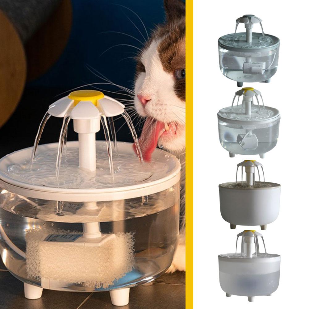 thumbnail image 2 of SGACAI Fuente de agua para gatos, 1,5 l, fuente de agua para mascotas, fuente de agua para gatos, perros, varias mascotas, dispensador automático de agua para gatos y perros con bomba silenciosa en, 2 of 7