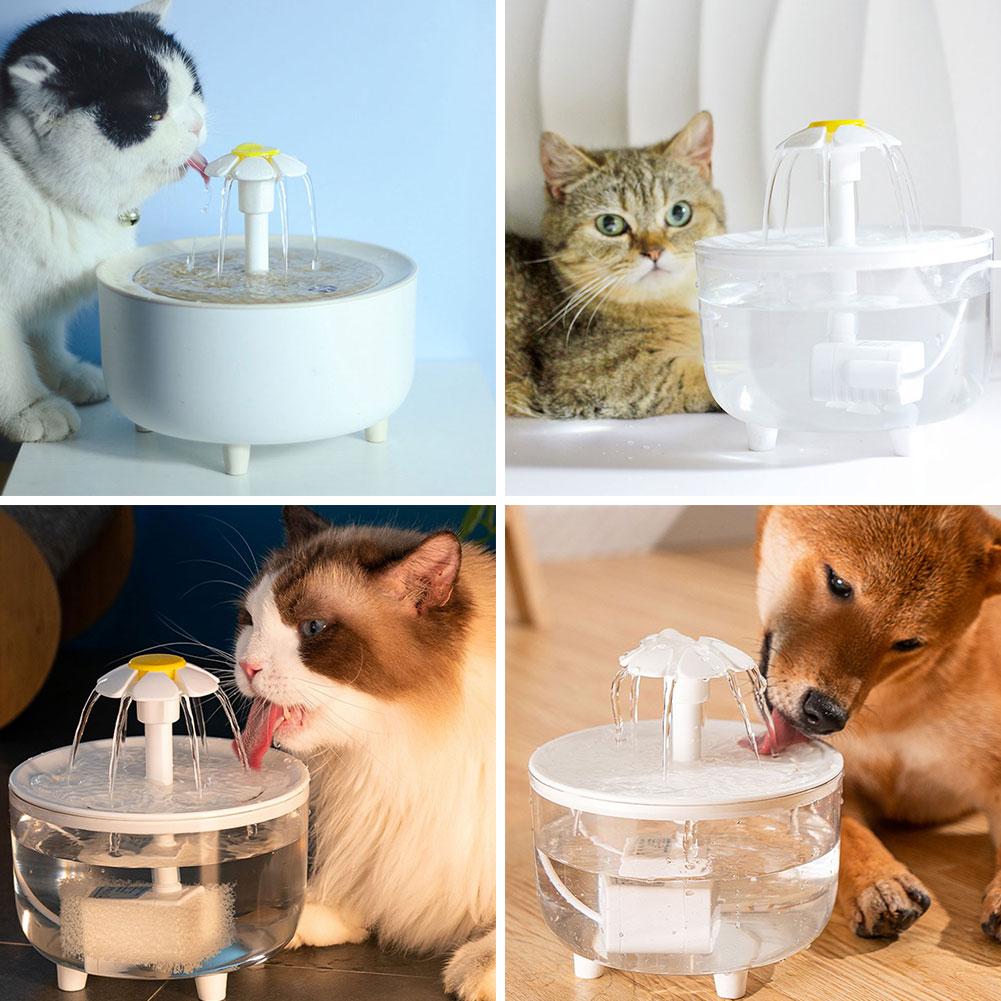 thumbnail image 4 of SGACAI Fuente de agua para gatos, 1,5 l, fuente de agua para mascotas, fuente de agua para gatos, perros, varias mascotas, dispensador automático de agua para gatos y perros con bomba silenciosa en, 4 of 7