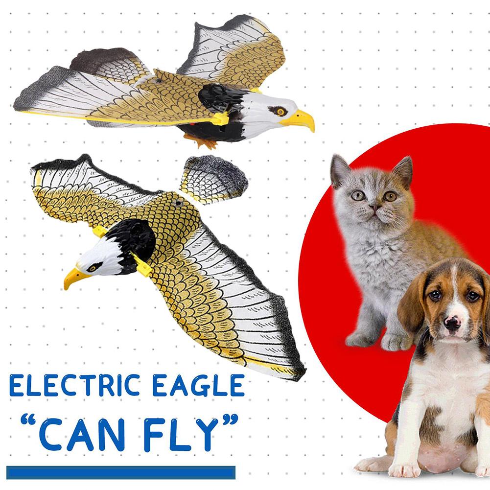 thumbnail image 2 of Wartleves Juguete de pájaro volador con águila colgante eléctrica, simulación de pájaros, juguete interactivo para gatos, 2 of 7