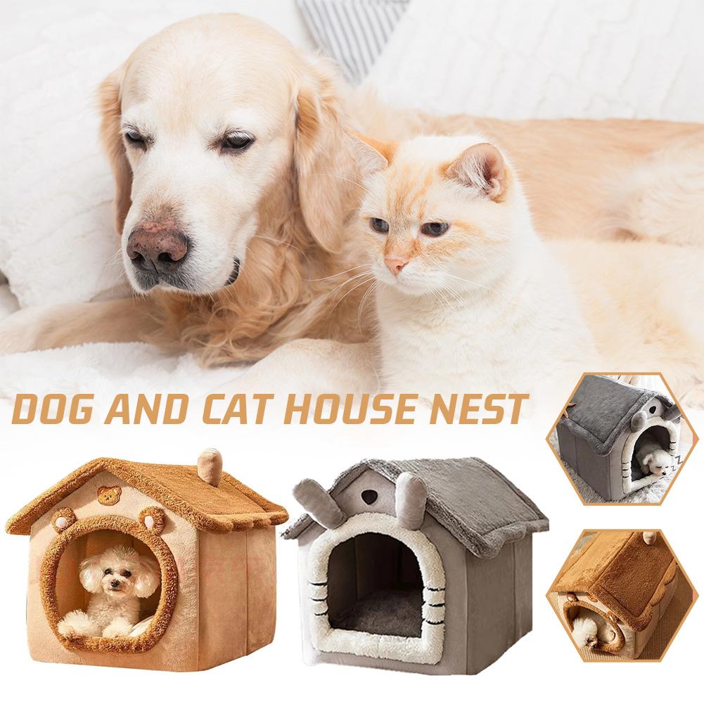 thumbnail image 3 of Wartleves Cama cueva para gatos, lindas casas para gatos con forma de oso para gatos de interior, cuevas para gatos para gatos de interior, casa para gatos, tienda de campaña para gatos con almohada d, 3 of 7