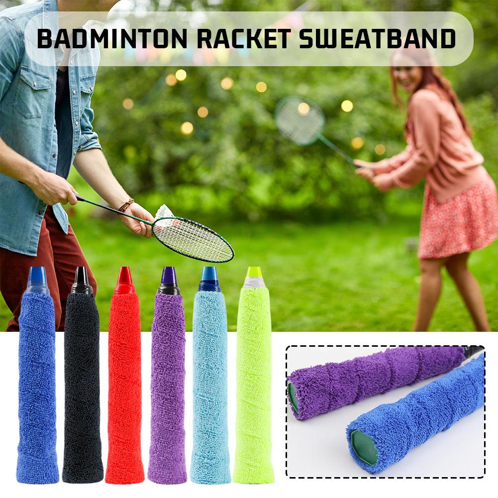 thumbnail image 2 of Ruifaya Banda para el sudor de raqueta de microfibra antideslizante de 2 capas con tejido grueso que absorbe el sudor, 2 of 7