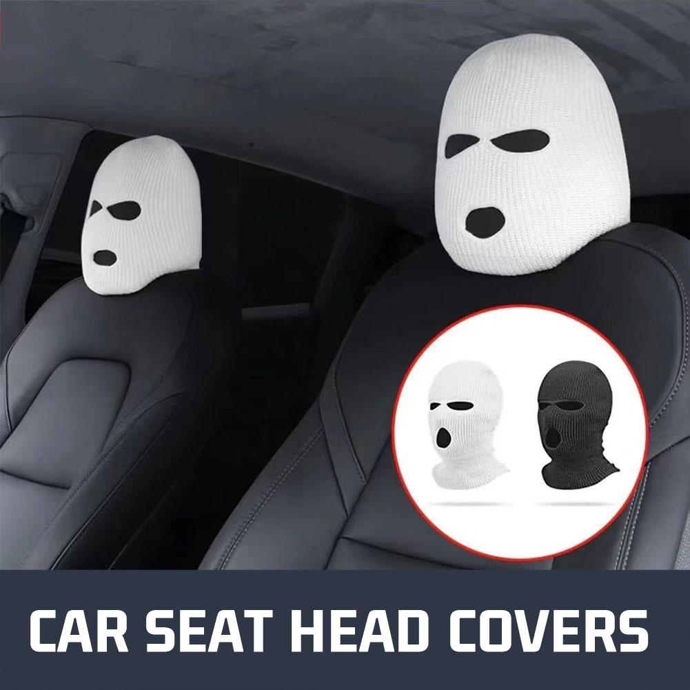 thumbnail image 3 of Wartleves Funda para la cabeza del asiento del coche, divertida funda para reposacabezas de Halloween, accesorios decorativos♯, 3 of 7