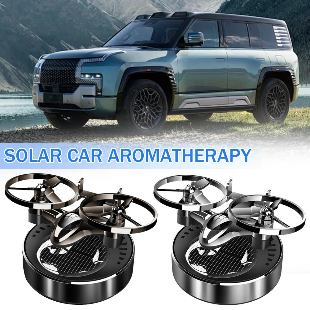thumbnail image 2 of Wartleves Adornos de helicóptero solar Perfume para automóvil Aromaterapia para automóvil Eliminación de olores del automóvil♯, 2 of 7