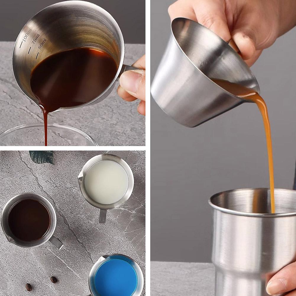 thumbnail image 4 of Wartleves Messbecher für Espresso aus Edelstahl, 100 ml, otros colores, con Skala Hot K1, 4 of 7