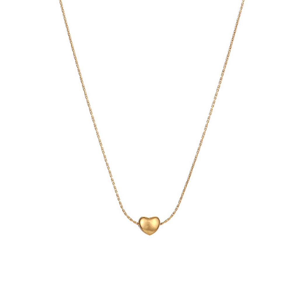 thumbnail image 4 of Wartleves Collar sencillo Golden Little Love con temperamento, cadena para clavícula, Minorit Fast, 4 of 7
