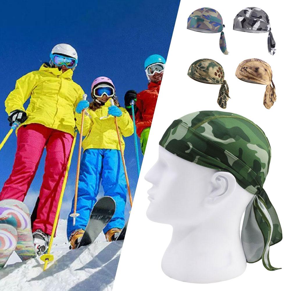 thumbnail image 2 of Ruifaya Gorro de ciclismo unisex de secado rápido con diseño de camuflaje, pañuelo para la cabeza, pañuelo para correr, 2 of 7