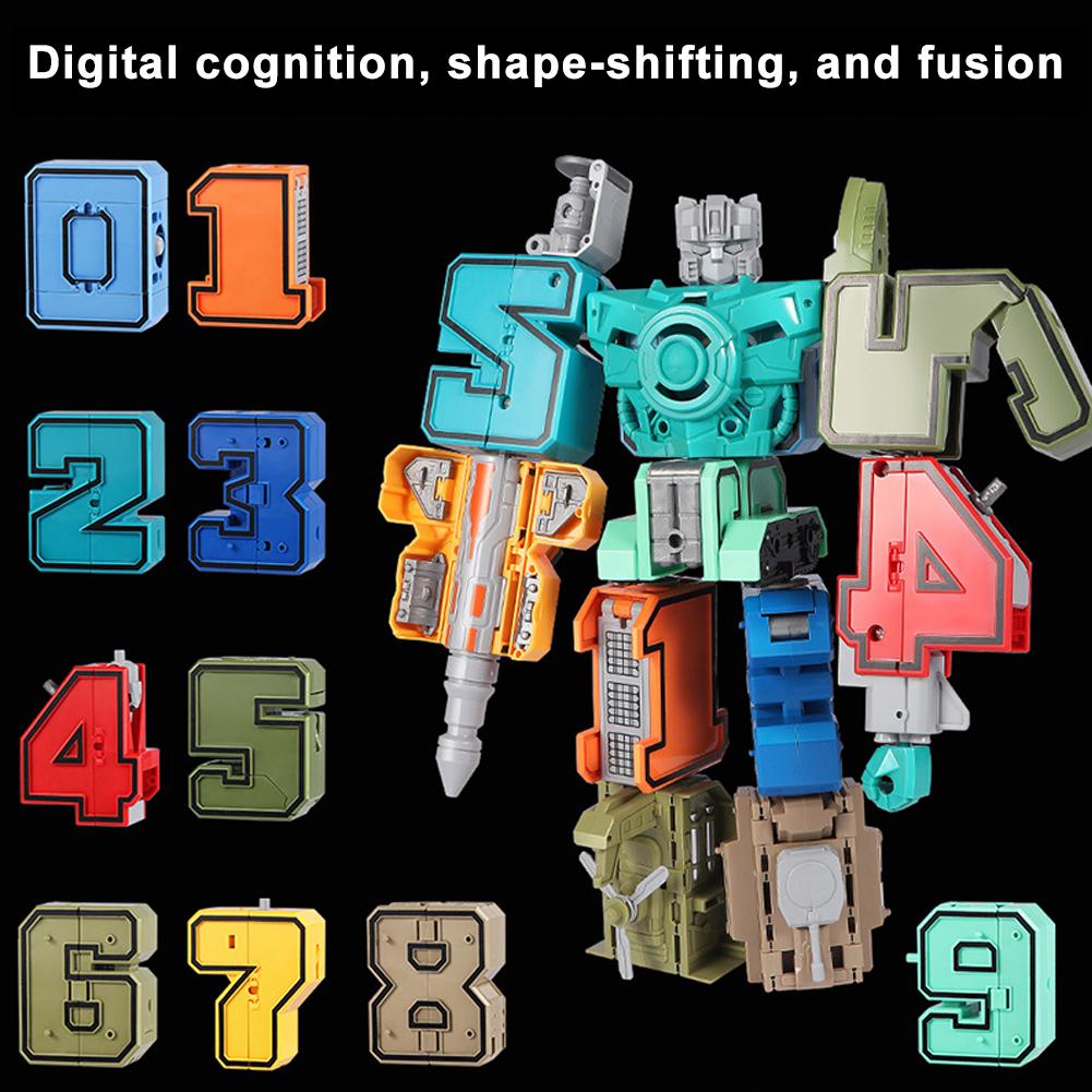 thumbnail image 2 of Ruifaya Bloques educativos Figura de acción Transformación Número Robot Deformación Juguete )|, 2 of 7