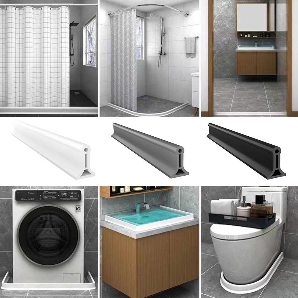 thumbnail image 2 of SGACAI Barrera de agua para ducha, de silicona, para sellado de umbral de suelo de baño en habitación húmeda, 2 of 7