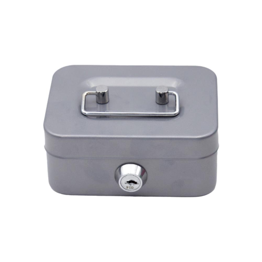thumbnail image 5 of Wartleves 1 caja de metal para dinero en efectivo, caja fuerte de acero para depósito de dinero, caja fuerte de seguridad con llave pequeña, AUS, 5 of 7