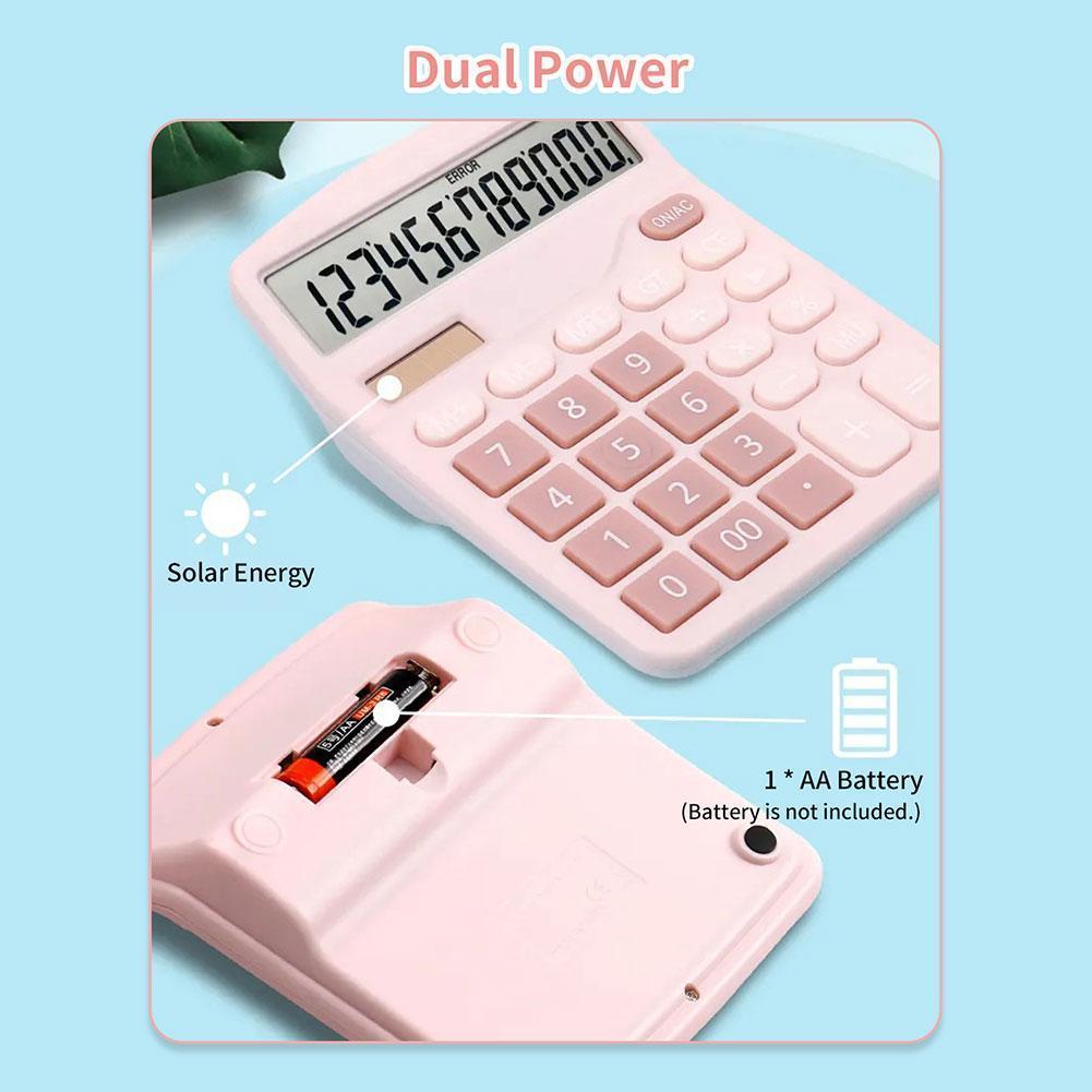 thumbnail image 3 of Wartleves Calculadora electrónica NUEVA de 12 dígitos, pantalla grande, para escritorio, hogar y oficina, 3 of 7