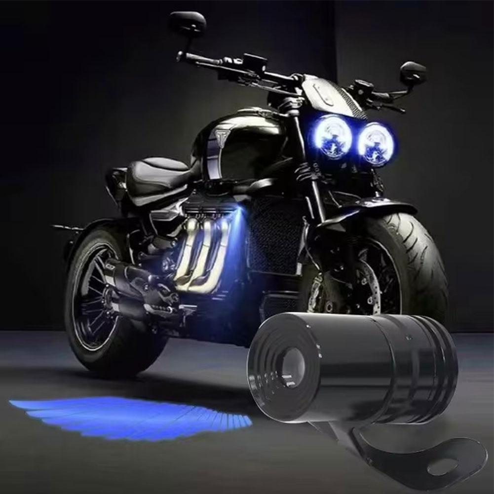 thumbnail image 4 of SGACAI Kit de luces de proyección de alas de ángel para motocicleta Searching Roads, 2 piezas, luces LED para motocicleta, luces de proyector de sombras para motocicletas, luces de bienvenida para, 4 of 7