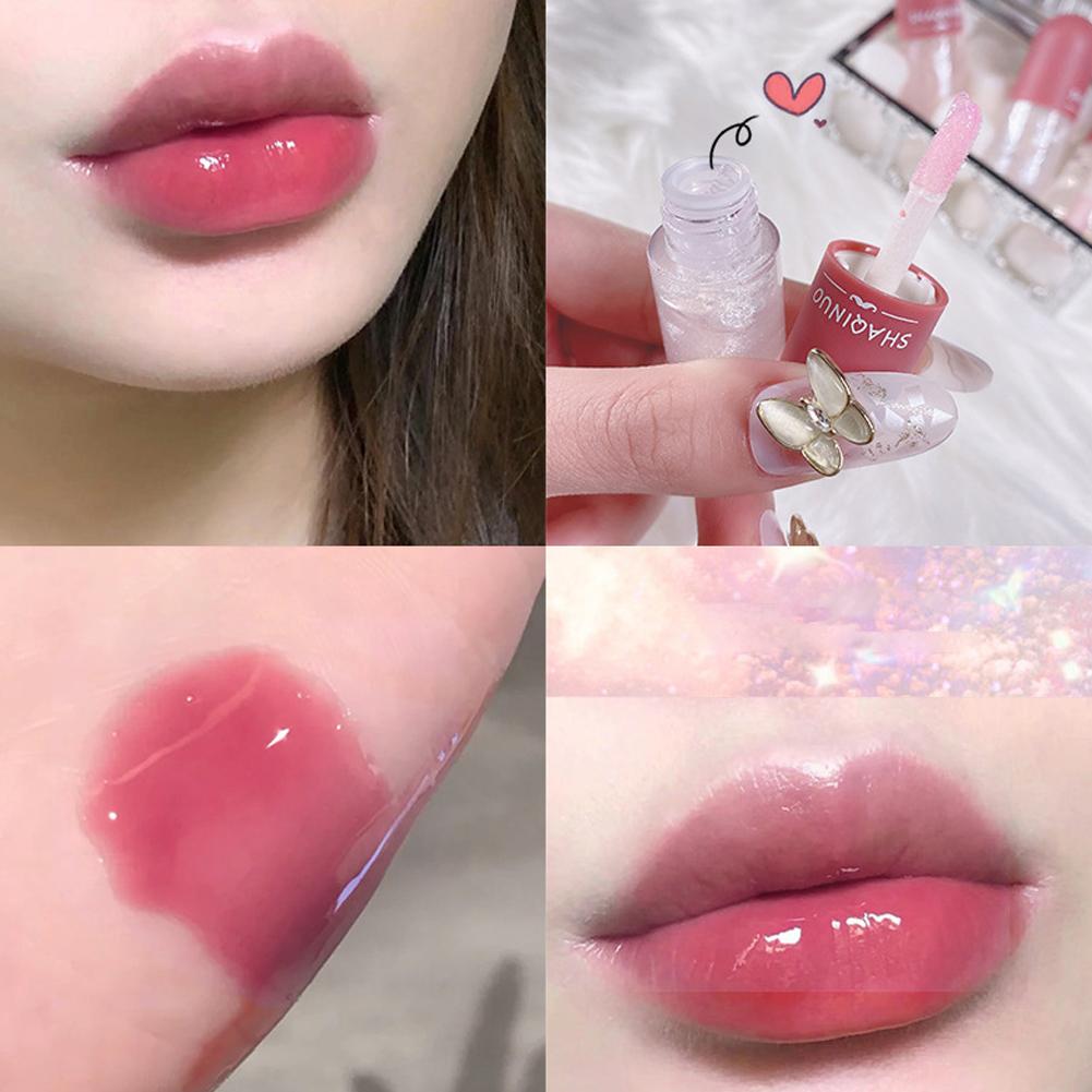 thumbnail image 3 of Wartleves Mini cápsula de brillo de labios resistente al agua, maquillaje de larga duración, brillo de labios, belleza πя }^ т^, 3 of 7