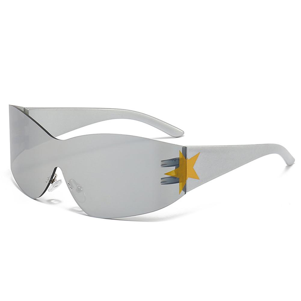 thumbnail image 4 of Ruifaya Gafas de sol de una pieza con montura grande Temporada de lluvias Gafas de sol de una pieza con montura grande }, 4 of 7