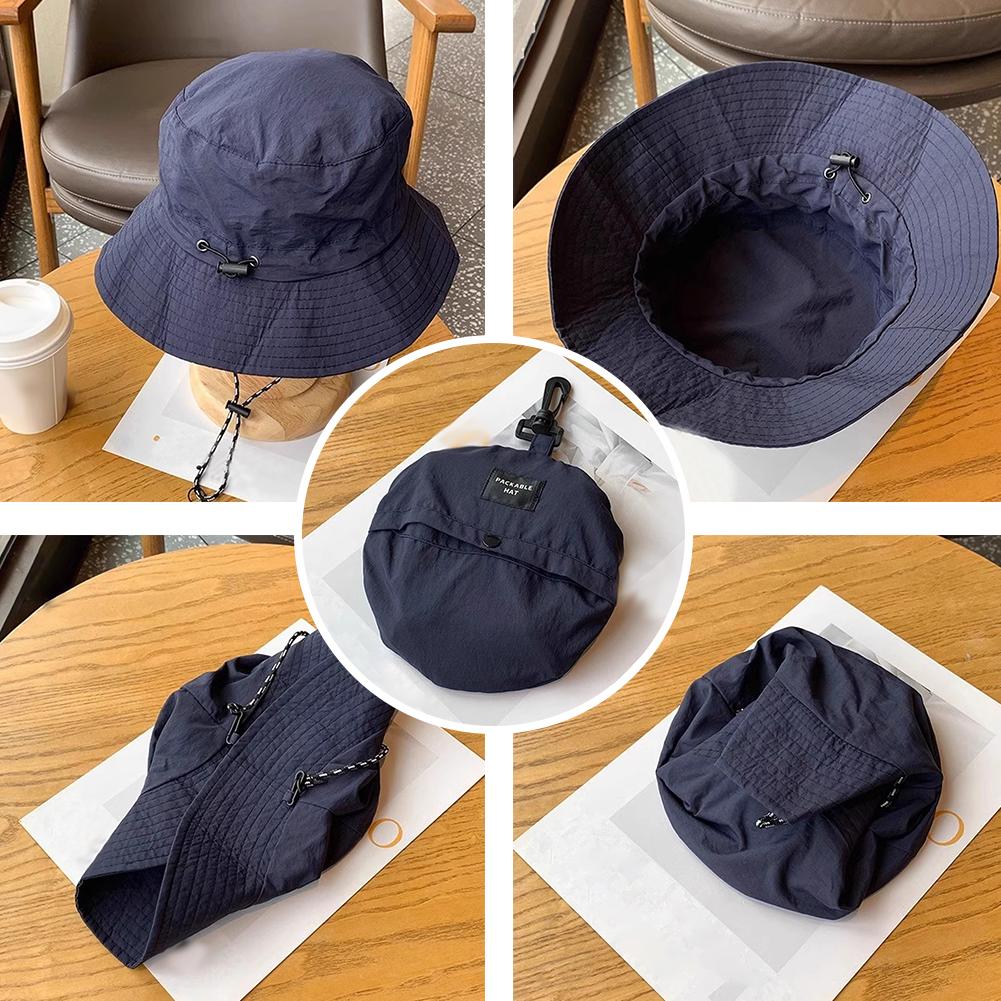 thumbnail image 4 of SGACAI Sombreros de lluvia para mujer, impermeables, sombreros tipo pescador impermeables, gorra para mujer, sombrero para el sol impermeable y plegable para exteriores para mujer, 4 of 7