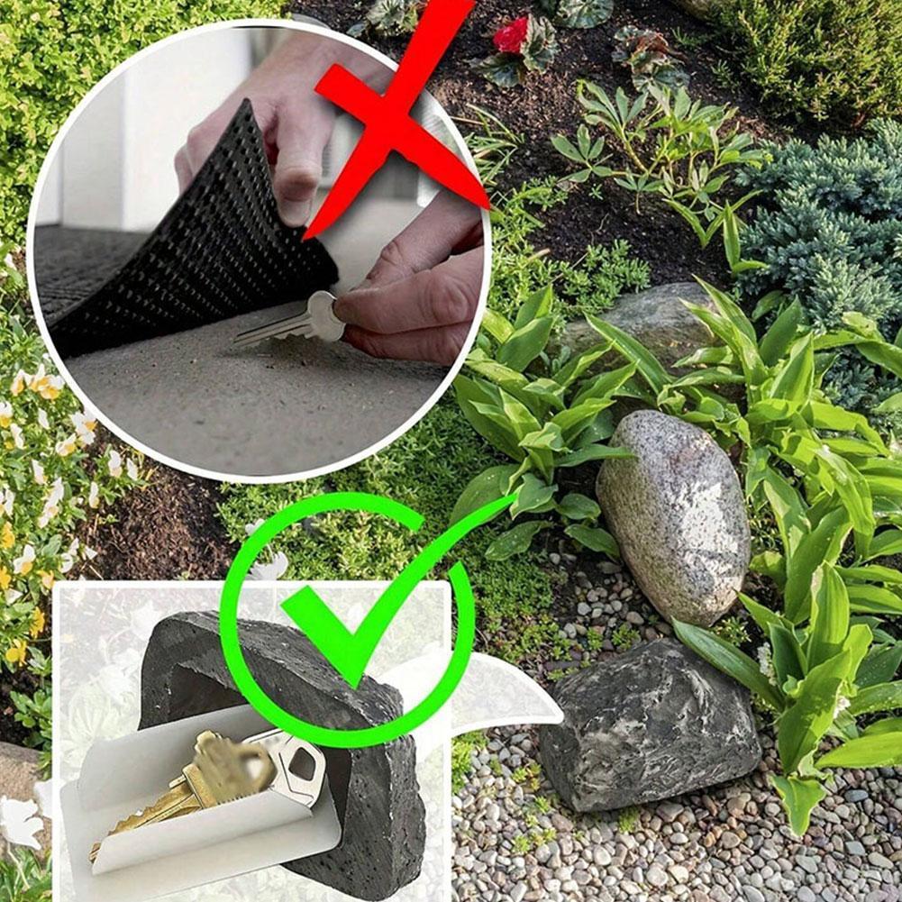 thumbnail image 2 of Ruifaya ESCONDITE AL AIRE LIBRE EN UNA CASA CON LLAVES PARA FUERA DE LA CASA Caja fuerte para llaves de repuesto de emergencia, 2 of 7